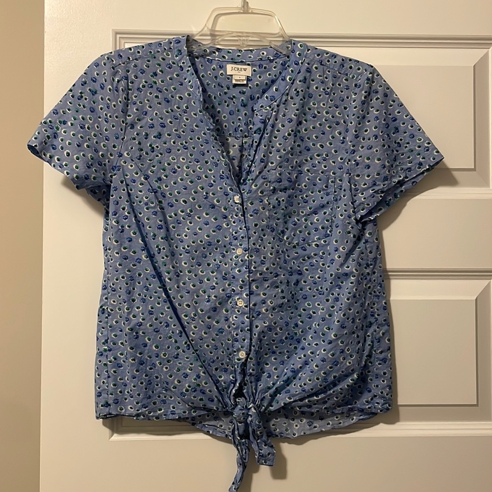 Jcrew cotton floral top size small